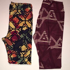 2 pairs of LuLaRoe OS Leggings